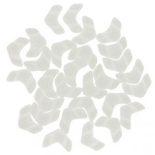 Chevron Duo Perlen 10x4mm - Crystal matt